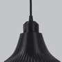 Vita Lámpara Colgante "Vita" Negro Florón Negro Cable Negro
