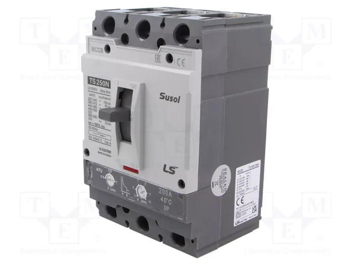 LS ELECTRIC TS250N ATU 200A 3P Interruptor de potencia SUSOL TS LS ELECTRIC TS250N ATU 200A 3P Interruptor de potencia SUSOL TS