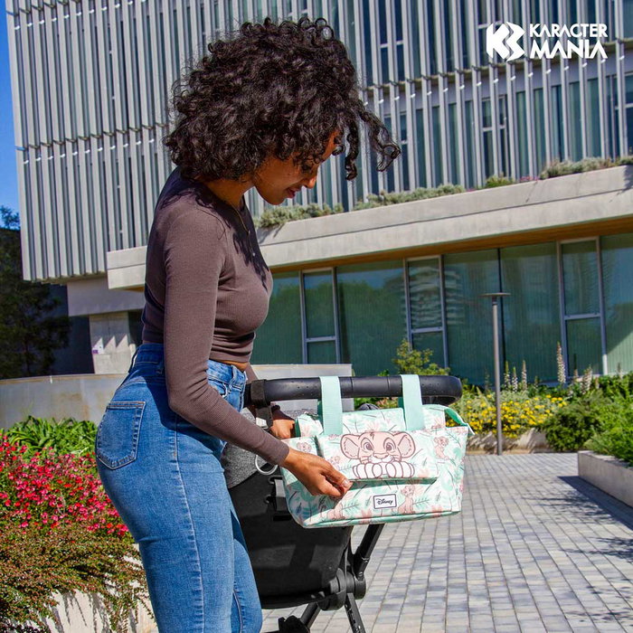 KARACTERMANIA Bolso Organizador para Carro de Bebé El Rey León Disney Turquesa