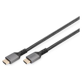 Digitus Cable HDMI Premium Ultra High Speed 8K 1m, HDMI 2.1, 48 Gbit/s, HDR, Negro