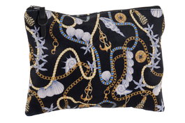 DKD Home Decor Neceser Negro y Amarillo 22 x 16 x 1 cm