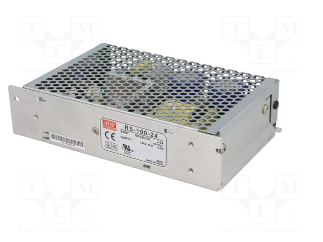 MEAN WELL RS-100-24 Alimentador de impulso 100W 24VDC