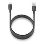NGS Cable USB 2.0 Carga y Datos USB-A a USB-C Macho, Hasta 480 Mbps y 15W, 1 Metro, Negro, Referencia ZYRO-AC
