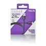 NGS Cable USB 2.0 Carga y Datos USB-A a USB-C Macho, Hasta 480 Mbps y 15W, 1 Metro, Negro, Referencia ZYRO-AC
