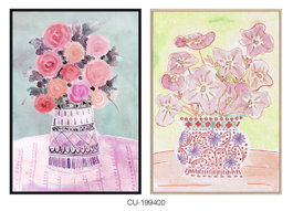 DKD Home Decor Cuadro PS Lienzo 63x4x93 Florero Enmarcado Surtido de 2