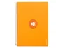 Antartik Cuaderno espiral A4 micro tapa dura 80 hojas 100gr cuadro 5mm color mostaza