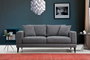 Atelier Del Sofa Sofá Nórdico 2 Plazas Gris Oscuro 180x90x85 cm