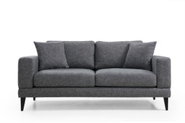 Atelier Del Sofa Sofá Nórdico 2 Plazas Gris Oscuro 180x90x85 cm