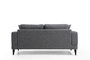 Atelier Del Sofa Sofá Nórdico 2 Plazas Gris Oscuro 180x90x85 cm