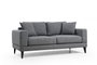 Atelier Del Sofa Sofá Nórdico 2 Plazas Gris Oscuro 180x90x85 cm