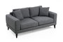 Atelier Del Sofa Sofá Nórdico 2 Plazas Gris Oscuro 180x90x85 cm