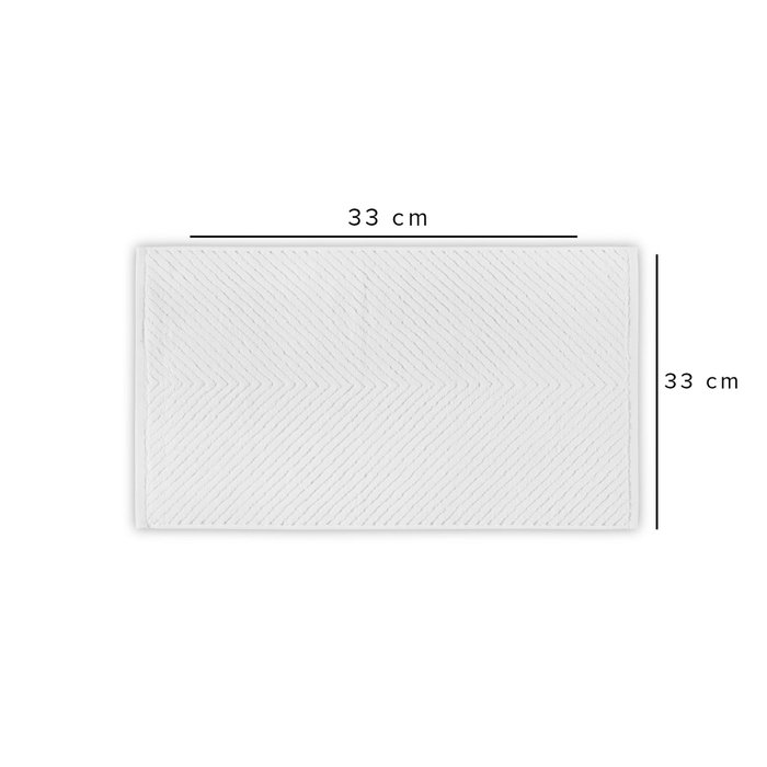 Mijölnir Toalla Chevron White 100% Algodón 500 gr/m² 33 x 33 cm Blanco