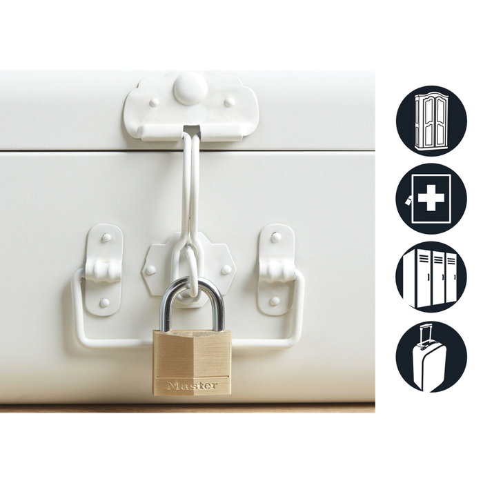 Master Lock Candado de Latón Macizo 40 mm 140EURD Master Lock Candado de Latón Macizo 40 mm 140EURD