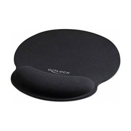 DeLOCK Alfombrilla de ratón ergonómica con reposamuñecas 227 x 252 mm
