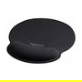 DELOCK Mousepad con soporte para la muñeca, forma redonda, color negro