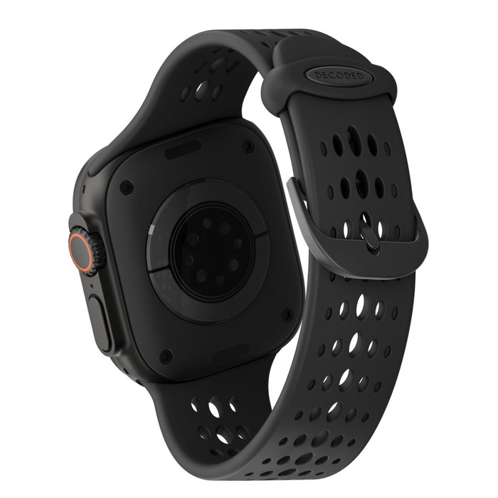 Decoded Silicone Ares O Strap para Apple Watch 44/46/49mm Black Decoded Silicone Ares O Strap para Apple Watch 44/46/49mm Black