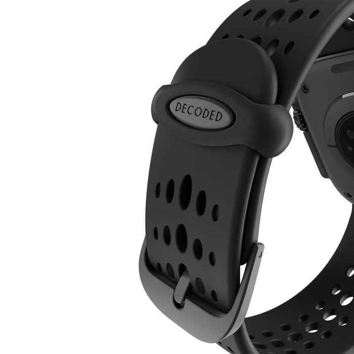 Decoded Silicone Ares O Strap para Apple Watch 44/46/49mm Black Decoded Silicone Ares O Strap para Apple Watch 44/46/49mm Black