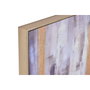DKD Home Decor Set de 2 Cuadros Lienzo Abstractos Negro y Dorado 62x82 cm
