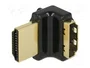 DeLOCK Adaptador HDMI de alta velocidad con Ethernet 4K 90° angulado arriba negro