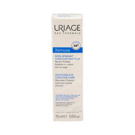 Uriage Xemose Contorno de Ojos Calmante, Crema Antiarrugas y Antiedad para Piel Sensible, 15 ml