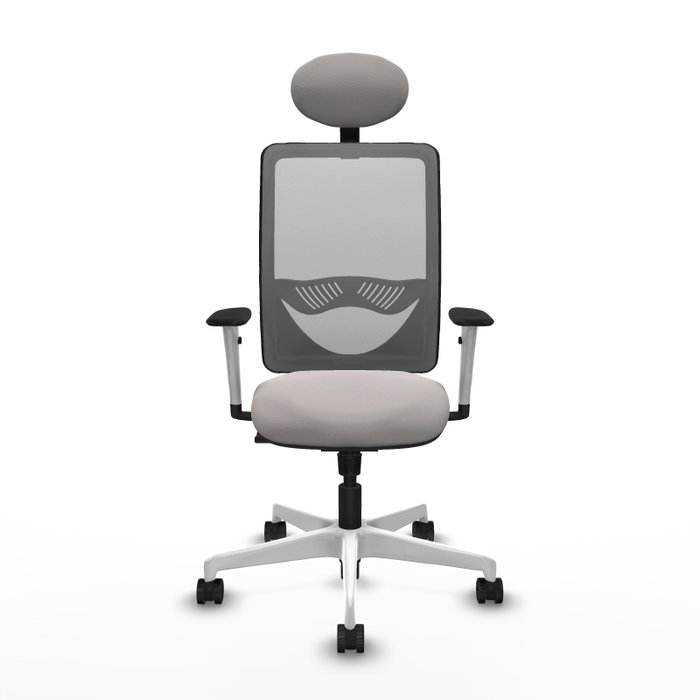 PIQUERAS Y CRESPO Silla de oficina Zulema Blanco y Gris PIQUERAS Y CRESPO Silla de oficina Zulema Blanco y Gris