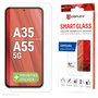 DISPLEX Smart Glass 9H Protector de Pantalla para Samsung Galaxy A35 y A55 5G Transparente