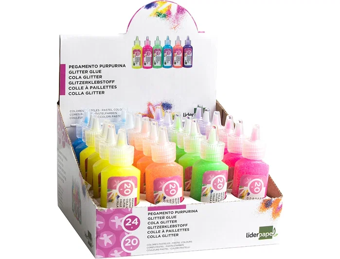 Liderpapel Purpurina Fantasia Colores Metalicos Pasteles Bote 20 gr