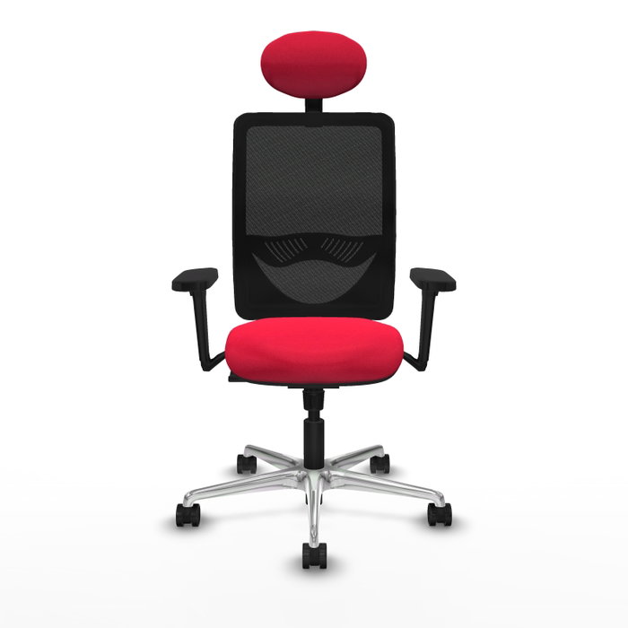 PIQUERAS Y CRESPO Silla de oficina Zulema con Mecanismo Sincro, Rojo y Negro PIQUERAS Y CRESPO Silla de oficina Zulema con Mecanismo Sincro, Rojo y Negro