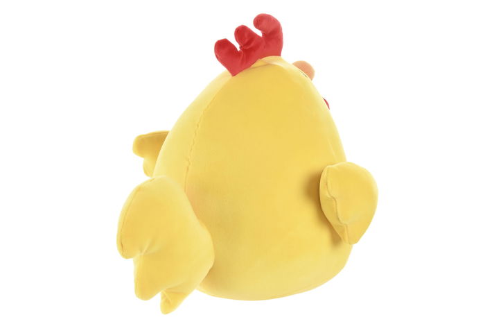 DKD Home Decor Peluche de Pollo Blanco Amarillo Poliéster Spandex 30 x 25 x 25 cm (6 Unidades)