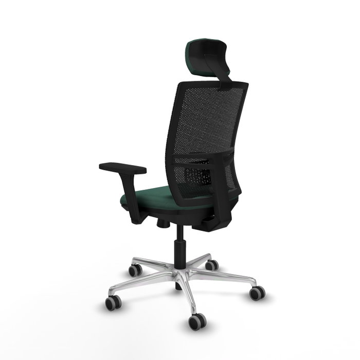 PIQUERAS Y CRESPO Silla de oficina Yunquera con mecanismo Sincro/Traslack, Verde botella y Negro PIQUERAS Y CRESPO Silla de oficina Yunquera con mecanismo Sincro/Traslack, Verde botella y Negro