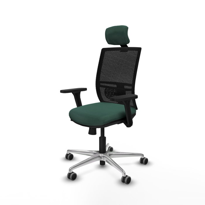 PIQUERAS Y CRESPO Silla de oficina Yunquera con mecanismo Sincro/Traslack, Verde botella y Negro PIQUERAS Y CRESPO Silla de oficina Yunquera con mecanismo Sincro/Traslack, Verde botella y Negro