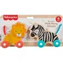 Fisher-Price Animales de madera para empujar con forma de hueso - JFN19