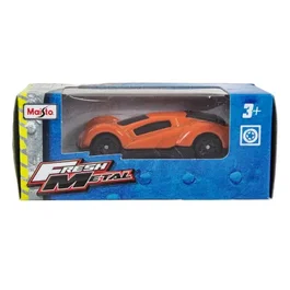 Maisto Fresh Metal Miniature Podvee, Coche de juguete Naranja 1:64