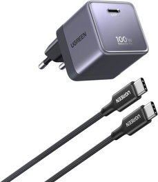 UGREEN Nexode Air 100W Cargador Rápido GaN con USB-C, Gris, Estándar Europeo