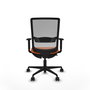 PIQUERAS Y CRESPO Silla de oficina Haches Naranja y Gris