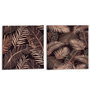 Lienzo Gift Decor Negro Hoja de planta 1,5 x 28 x 28 cm (36 Unidades)