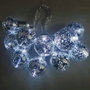 GSC Evolution Guirnalda LED de bombillas plateadas 1,35 m Luz fría