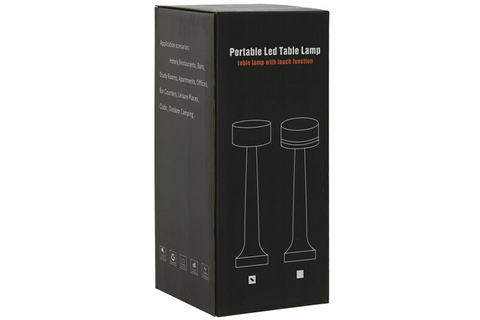 DKD Home Decor Lámpara de Sobremesa LED Metal Táctil Recargable (Pack de 2)
