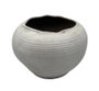 DKD Home Decor Jarrón de Porcelana Blanco 23,5x23,5x17 cm