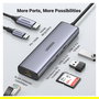 Ugreen Hub USB-C a 2x USB 3.0, HDMI, RJ45, SD/TF, PD Port 7 Puertos