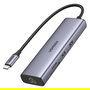 Ugreen Hub USB-C a 2x USB 3.0, HDMI, RJ45, SD/TF, PD Port 7 Puertos