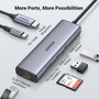 UGREEN Hub USB-C 7 en 1 con 2*USB 3.0, HDMI, RJ45, SD/TF y PD