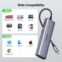 UGREEN Hub USB-C 7 en 1 con 2*USB 3.0, HDMI, RJ45, SD/TF y PD