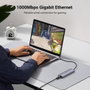 UGREEN Hub USB-C 7 en 1 con 2*USB 3.0, HDMI, RJ45, SD/TF y PD