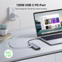 UGREEN Hub USB-C 7 en 1 con 2*USB 3.0, HDMI, RJ45, SD/TF y PD