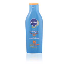 Nivea SUN PROTEGE & BRONCEA Leche Solar SPF50 200 ml Protector Corporal para un Bronceado Natural