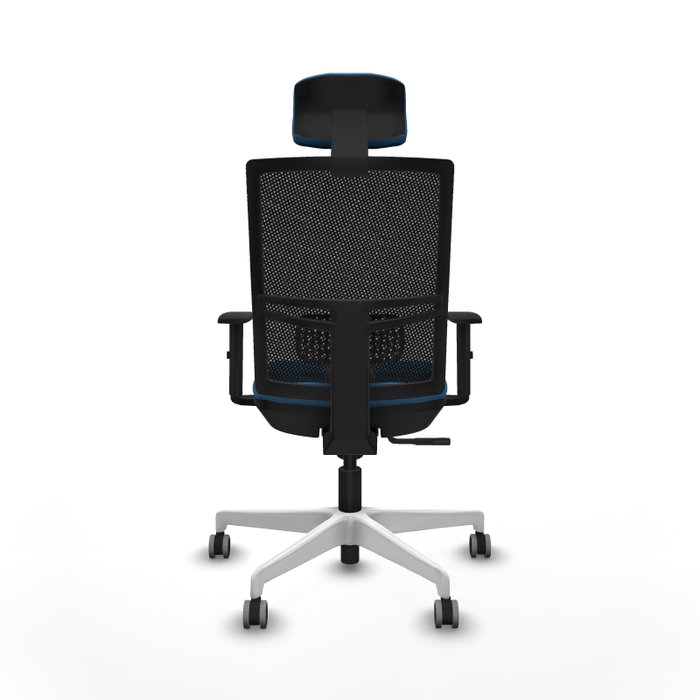 PIQUERAS Y CRESPO Silla de oficina Yunquera con mecanismo Sincro Azul claro y Negro PIQUERAS Y CRESPO Silla de oficina Yunquera con mecanismo Sincro Azul claro y Negro