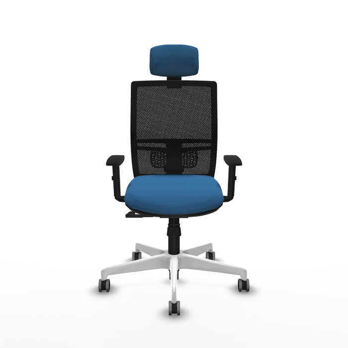 PIQUERAS Y CRESPO Silla de oficina Yunquera con mecanismo Sincro Azul claro y Negro PIQUERAS Y CRESPO Silla de oficina Yunquera con mecanismo Sincro Azul claro y Negro