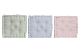 DKD Home Decor Cojin Basicos Beige 40 x 40 x 7 cm (12 Unidades) Textil Hogar