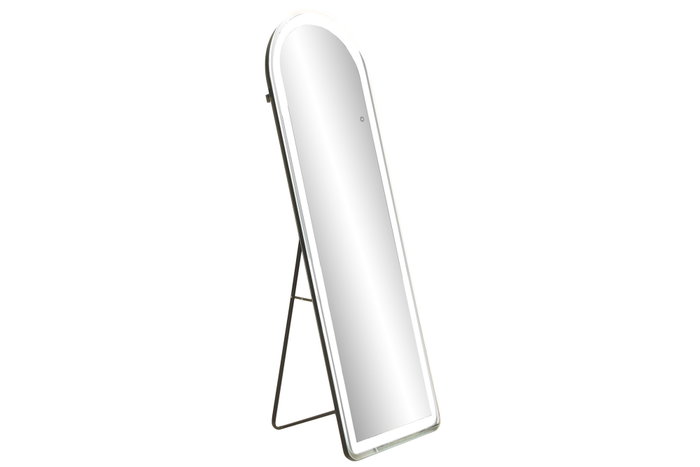 DKD Home Decor Espejo de Vestidor LED Metal 50x160 Táctil Negro
